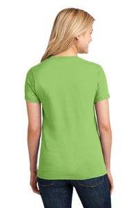 Port & Co Women's Core Cotton Tee - Lime Back