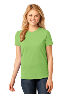 Port & Co Women's Core Cotton Tee - Lime