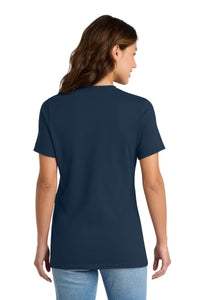 Port & Co Women's Core Cotton Tee - Navy Back