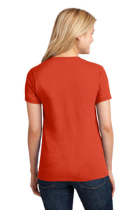 Port & Co Women's Core Cotton Tee - Orange Back