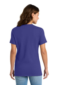 Port & Co Women's Core Cotton Tee - Purple Back