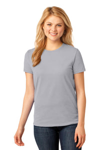Port & Co Women's Core Cotton Tee - Silver