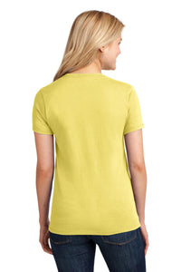 Port & Co Women's Core Cotton Tee - Yellow Back