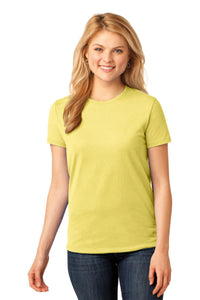 Port & Co Women's Core Cotton Tee - Yellow