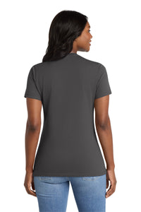Port & Co Women's Core Blend Tee - Charcoal Back