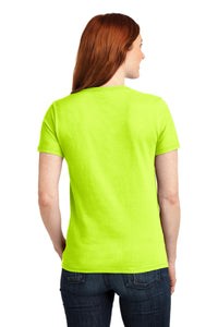 Port & Co Women's Core Blend Tee - Safety Green Back