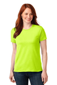 Port & Co Women's Core Blend Tee - Safety Green