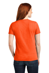 Port & Co Women's Core Blend Tee - Safety Orange Back