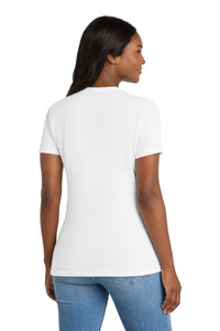 Port & Co Women's Core Blend Tee - White Back