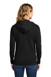 Port & Co Women's Core Fleece Full-Zip Hooded Sweatshirt - Jet Black Back
