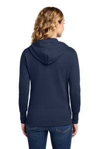 Port & Co Women's Core Fleece Full-Zip Hooded Sweatshirt - Navy Back