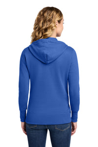 Port & Co Women's Core Fleece Full-Zip Hooded Sweatshirt - Royal Back