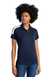 Sport-Tek Women's Competitor United Polo LST104 - True Navy/ White