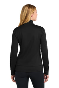 Sport-Tek Women's Sport-Wick Fleece Full-Zip Jacket - Black Back