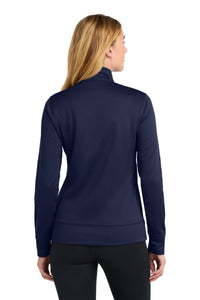 Sport-Tek Women's Sport-Wick Fleece Full-Zip Jacket - Navy Back