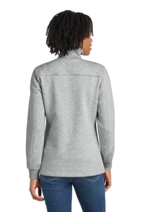 Sport-Tek Women's 1/4-Zip Sweatshirt - Athletic Heather Back