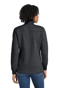Sport-Tek Women's 1/4-Zip Sweatshirt - Graphite Heather Back
