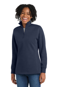 Sport-Tek Women's 1/4-Zip Sweatshirt - True Navy