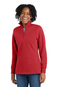 Sport-Tek Women's 1/4-Zip Sweatshirt - True Red