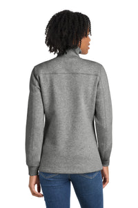 Sport-Tek Women's 1/4-Zip Sweatshirt - Vintage Heather Back