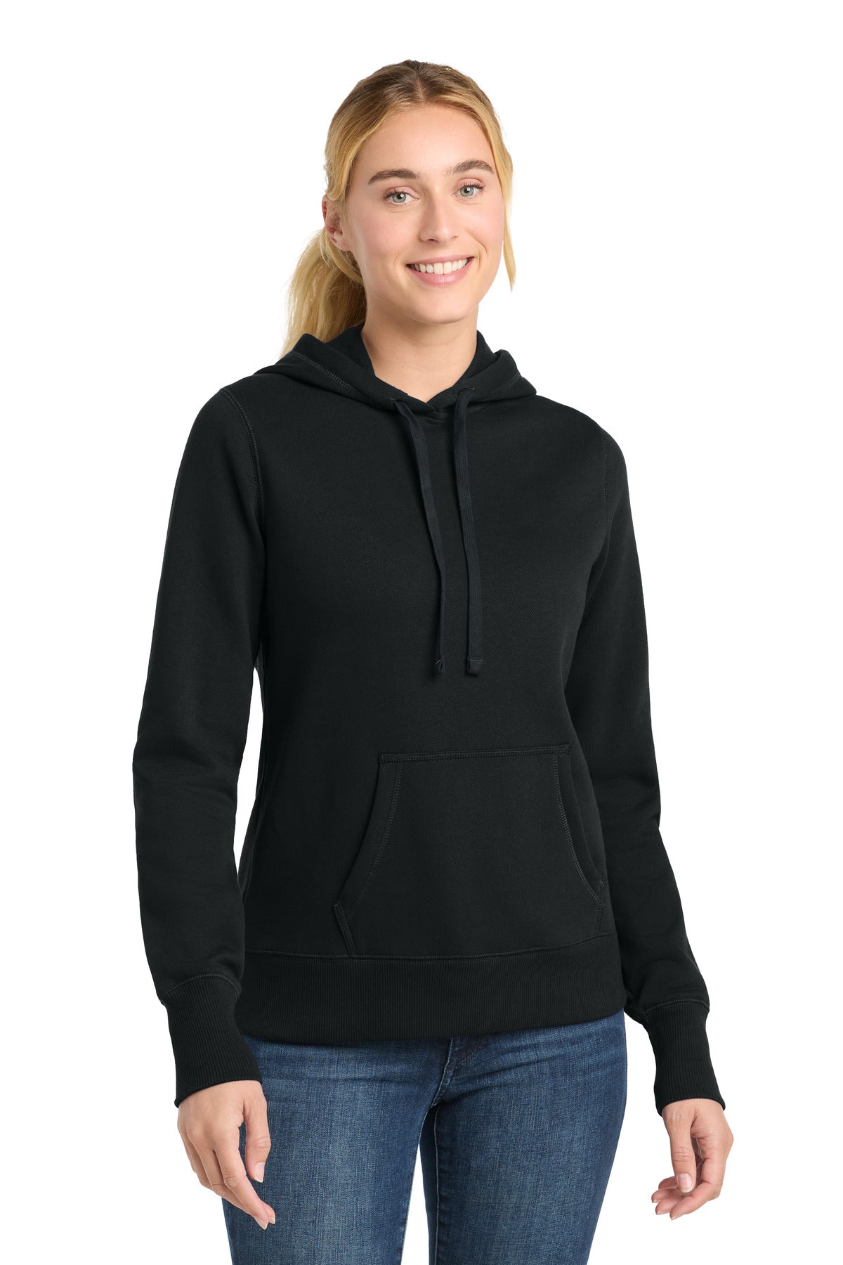 Sport-Tek Women's Pullover Hooded Sweatshirt - Black