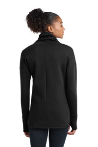Sport-Tek Women's Triumph Cowl Neck Pullover LST280 - Black Back