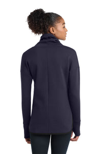 Sport-Tek Women's Triumph Cowl Neck Pullover LST280 - Navy Back