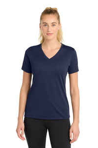 Sport-Tek Women's PosiCharge RacerMesh V-Neck Tee - True Navy