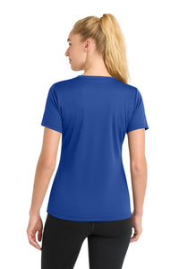 Sport-Tek Women's PosiCharge RacerMesh V-Neck Tee - True Royal Back