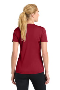 Sport-Tek Women's PosiCharge Competitor Tee - Deep Red Back