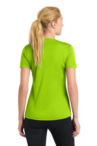 Sport-Tek Women's PosiCharge Competitor Tee - Lime Shock Back