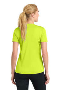Sport-Tek Women's PosiCharge Competitor Tee - Neon Yellow Back