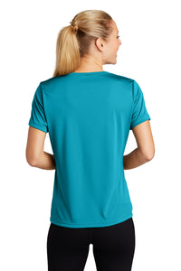 Sport-Tek Women's PosiCharge Competitor Tee - Tropic Blue Back