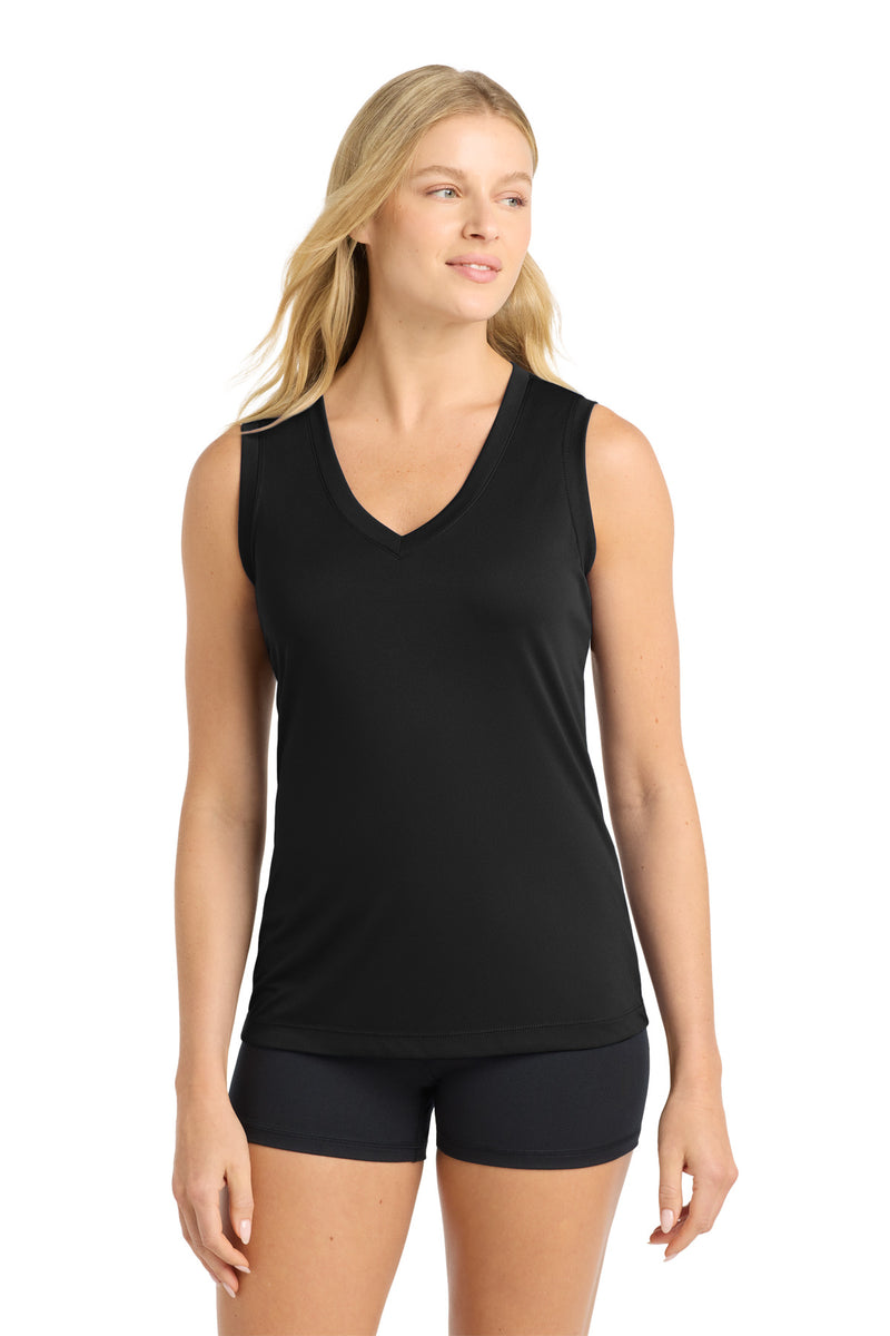 Sport-Tek Women's Sleeveless PosiCharge Competitor V-Neck Tee