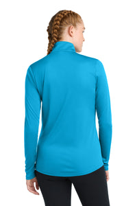 Sport-Tek Women's PosiCharge Competitor 1/4-Zip Pullover - Atomic Blue Back