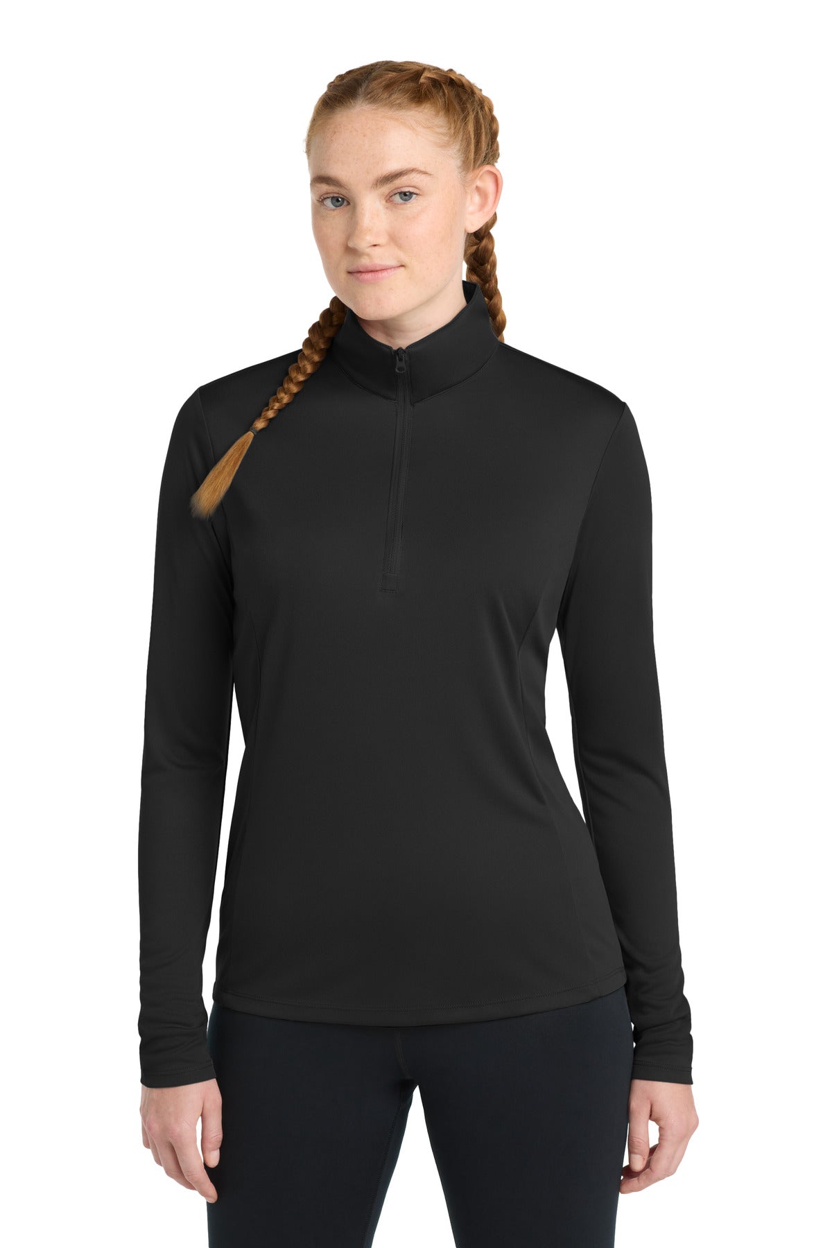 Sport-Tek Women's PosiCharge Competitor 1/4-Zip Pullover - Black