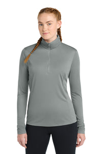 Sport-Tek Women's PosiCharge Competitor 1/4-Zip Pullover - Grey Concrete