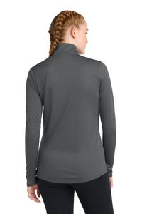 Sport-Tek Women's PosiCharge Competitor 1/4-Zip Pullover - Iron Grey Back