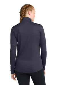 Sport-Tek Women's PosiCharge Competitor 1/4-Zip Pullover - True Navy Back