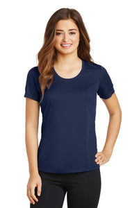 Sport-Tek Ladies PosiCharge Elevate Scoop Neck Tee - True Navy