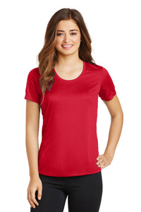 Sport-Tek Ladies PosiCharge Elevate Scoop Neck Tee - True Red