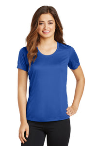 Sport-Tek Ladies PosiCharge Elevate Scoop Neck Tee - True Royal