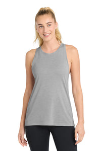 Sport-Tek  Women's PosiCharge  Tri-Blend Wicking Tank - Light Grey Heather