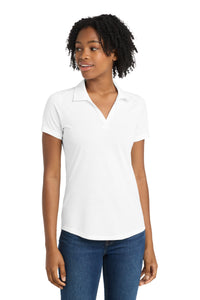 Sport-Tek  Women's PosiCharge  Tri-Blend Wicking Polo - White Triad Solid