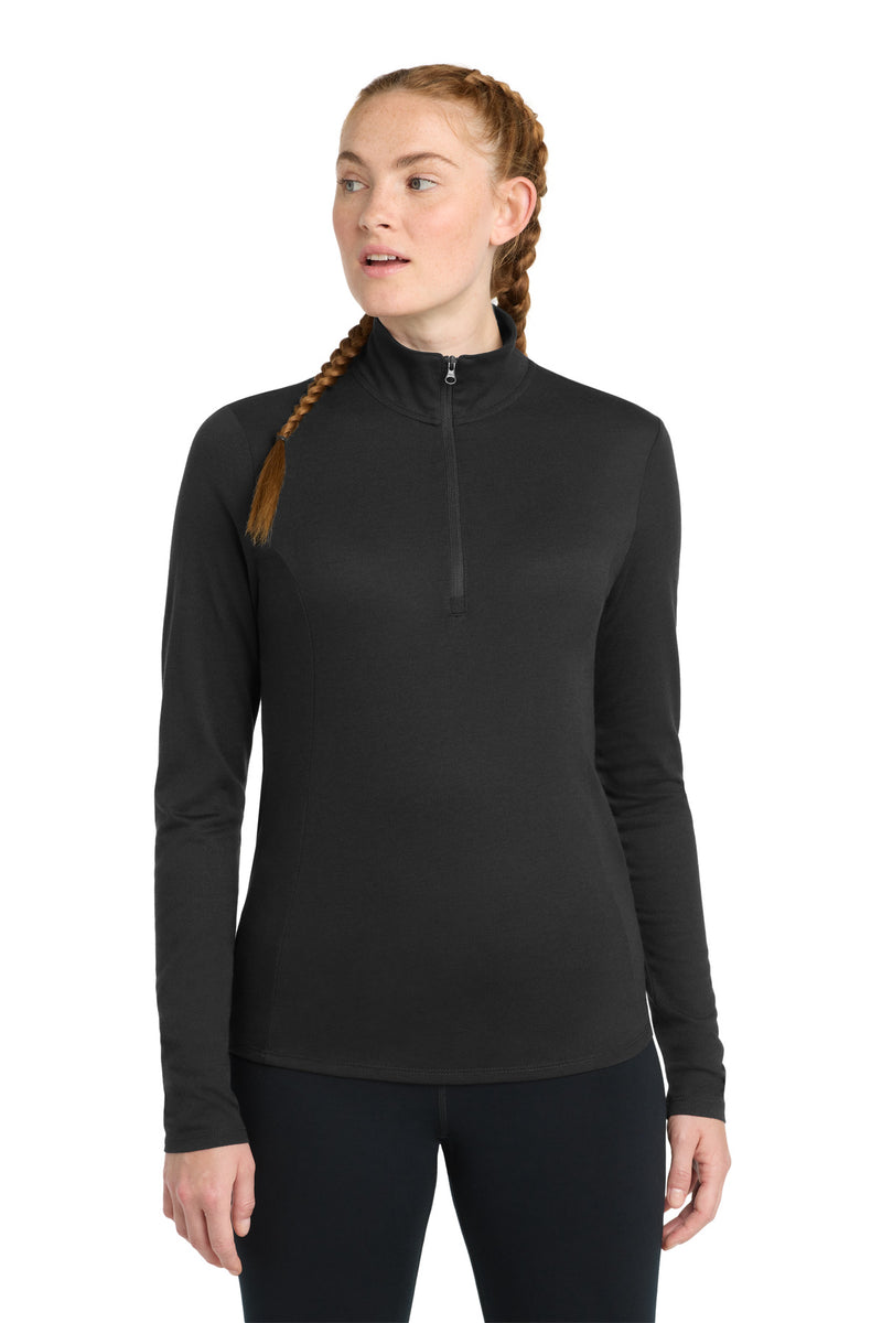 Sport-Tek  Women's PosiCharge  Tri-Blend Wicking 1/4-Zip Pullover