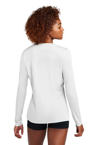 Sport-Tek Women's Posi-UV Pro Long Sleeve LST420LS - White Back