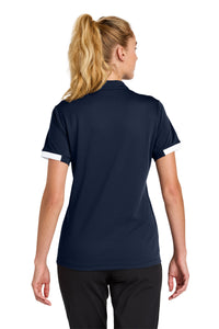 Sport-Tek Women's Club Colorblock Polo LST444 - True Navy/ White Back