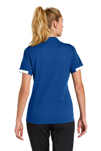 Sport-Tek Women's Club Colorblock Polo LST444 - True Royal/ White Back