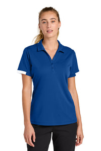 Sport-Tek Women's Club Colorblock Polo LST444 - True Royal/ White