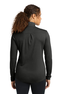 Sport-Tek  Women's Endeavor 1/2-Zip Pullover - Black Heather Back